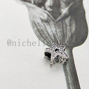 Pandora Sparkling Asymmetric Star Charm